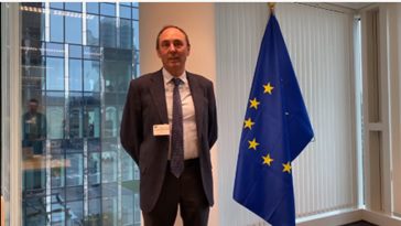 Fernando Ruiz Olmo during an interview at the EIC Headquarters, sharing insights on innovation and the PUSH-CCC project.