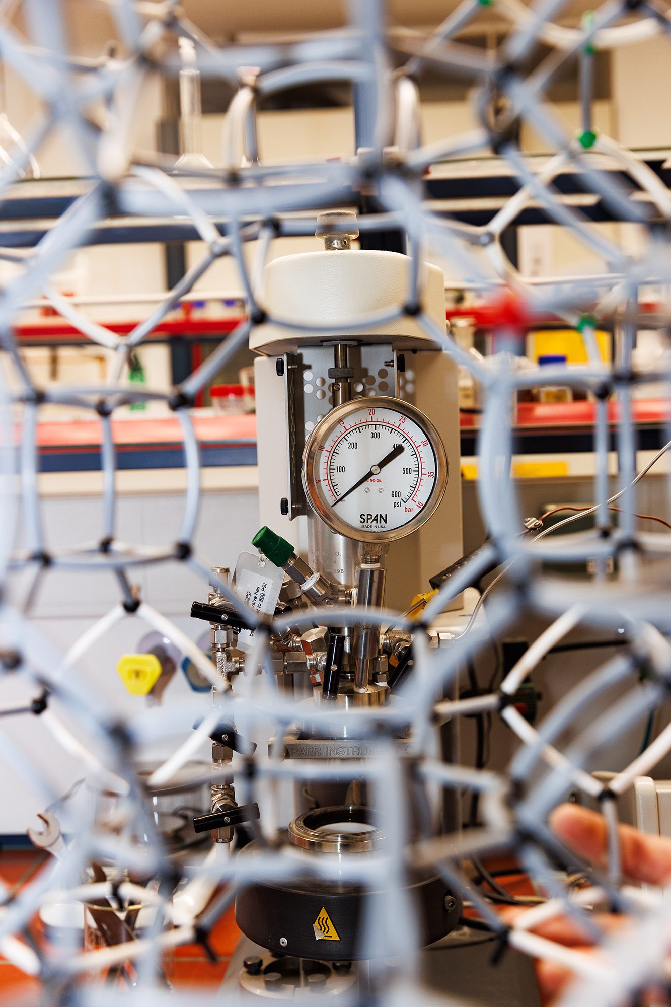 NIC-Reactor developed by the MUSPELL project, displayed in a laboratory setting.