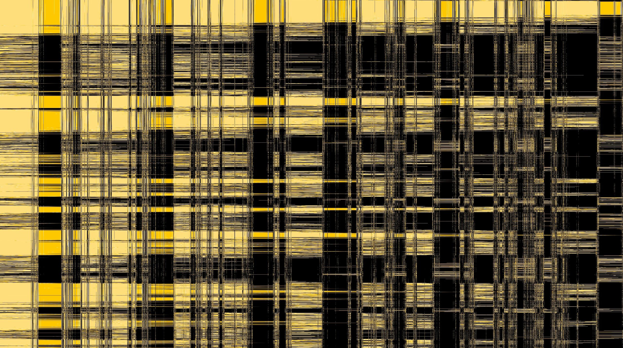 A black and yellow photo of a grid pattern